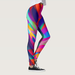 Leggings de padrão coloridas