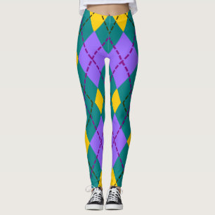 Leggings de padrão colorido