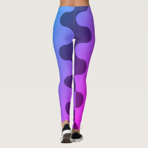 Leggings de padrão curvado