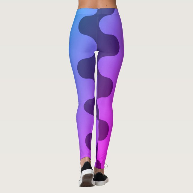 Leggings de padrão curvado (Verso)