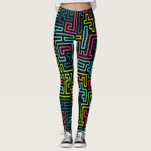 Leggings de padrão da Trendy 80s