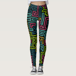 Leggings de padrão da Trendy 80s