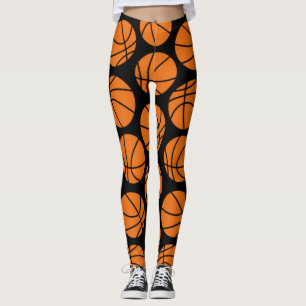 Leggings de padrão de basquete
