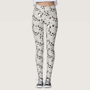 Leggings de padrão de cães
