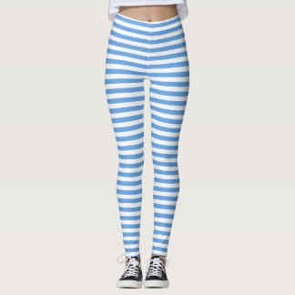 Leggings de padrão de distribuição branca Alice Bl