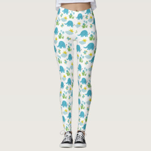 Leggings de padrão de elefante