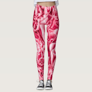 Leggings de padrão de flores