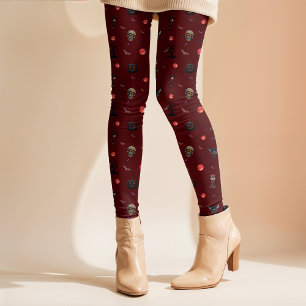 Leggings de Padrão de Halloween Cute