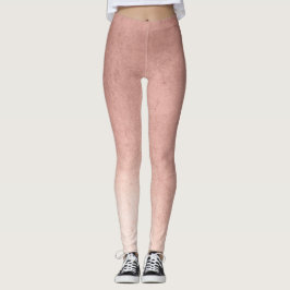 Leggings de padrão de ouro Dourado rosa