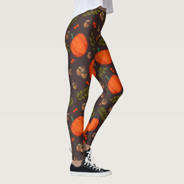 Leggings de padrão de outono (Direita)