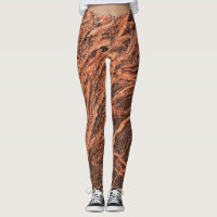 Leggings de Padrão de Pedra Granite
