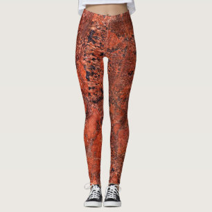Leggings de padrão de pedra granito