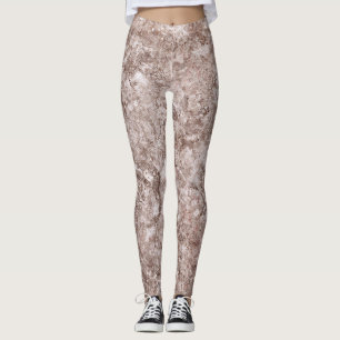Leggings de padrão de pedra natural