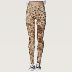 Leggings de padrão de pedra natural