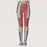 Leggings de padrão de pesca da Union Jack Flag<br><div class="desc">Padrões de pesca do pavilhão da União Jack com patas de fundo com efeito de pele</div>