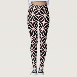 Leggings de padrão de repetição de Ogee e Star