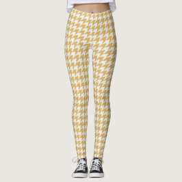 Leggings de padrão de som amarelo clássico