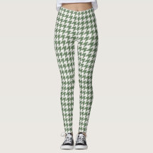 Leggings de padrão de som verde clássico
