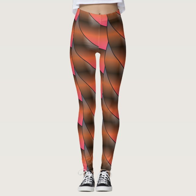 Leggings de padrão de tendência de tudo sobre Impr (Frente)