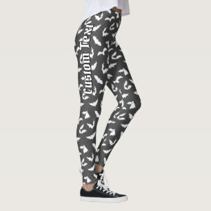 Leggings de padrão do Bat Silhouettes