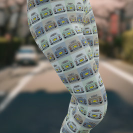 Leggings de padrão do carro Cute Figaro