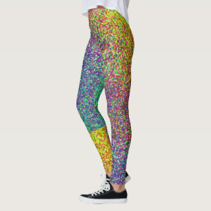 Leggings de padrão do Rainbow Blur