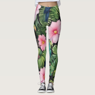Leggings de padrão do Sakura Blossom