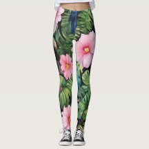 Leggings de padrão do Sakura Blossom