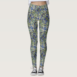 Leggings de padrão floral