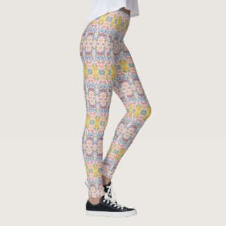 Leggings de padrão floral