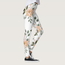 Leggings de padrão floral