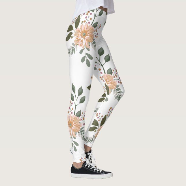 Leggings de padrão floral (Direita)
