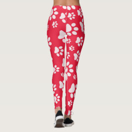 Leggings de padrão impresso para mulheres, de form