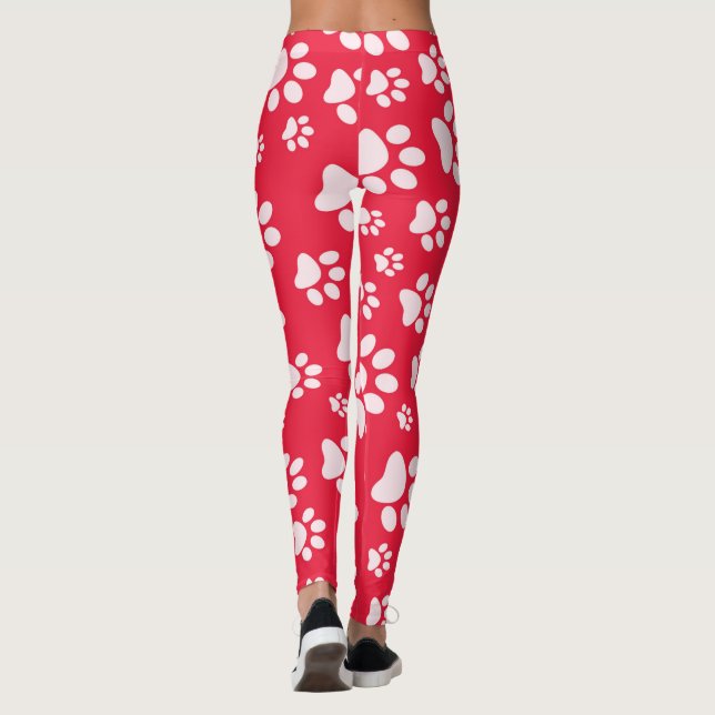 Leggings de padrão impresso para mulheres, de form (Verso)