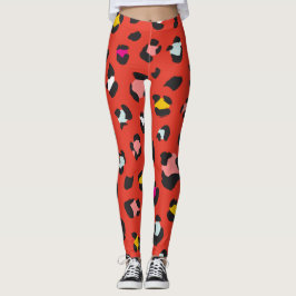 Leggings de padrão leopardo da Trendy 80