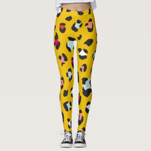 Leggings de padrão leopardo da Trendy 80