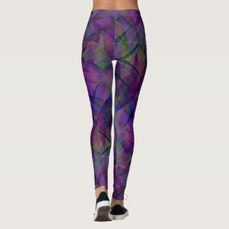 Leggings de padrão Tie Dyed Zig Zag