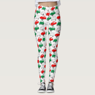 Leggings de padrões de automóveis italianos Vint