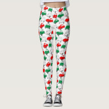Leggings de padrões de automóveis italianos Vintag
