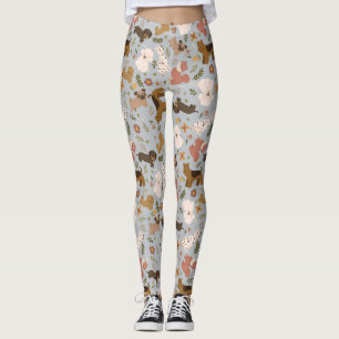 Leggings de padrões de cães