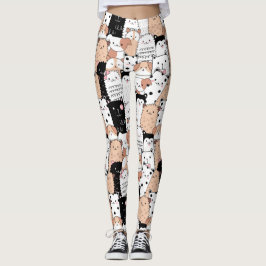Leggings de padrões de cães