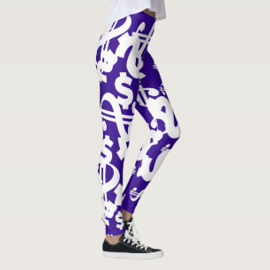Leggings de padrões de dólares incríveis