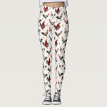 Leggings de padrões de frango na Rússia<br><div class="desc">Padrão Whimsical de ilustração aquosa de frangos e um pintinho transformado em padrão.</div>