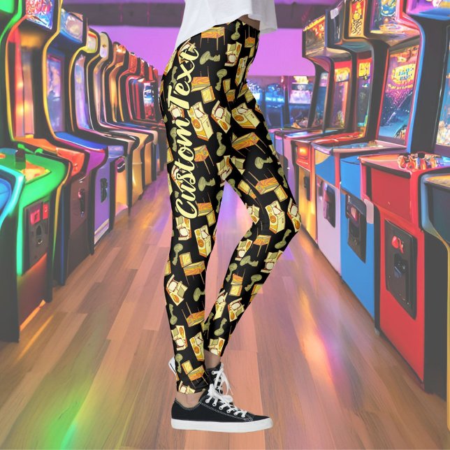 Leggings de padrões de jogos retrorados (Criador carregado)