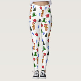 Leggings de padrões de Natal