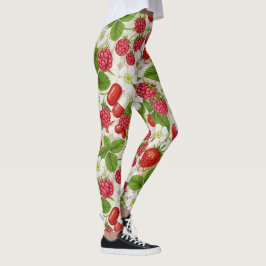 Leggings de padrões de saúde de Berries e Pills