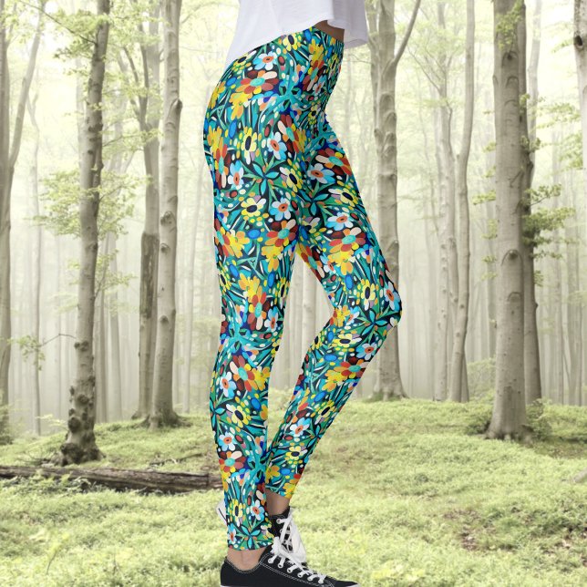Leggings de padrões do Petal Party (Criador carregado)