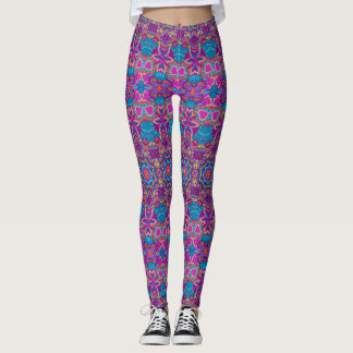 Leggings de padrões étnicos para mulheres