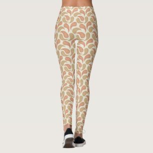 Leggings De Padrões Vanilla-Brown