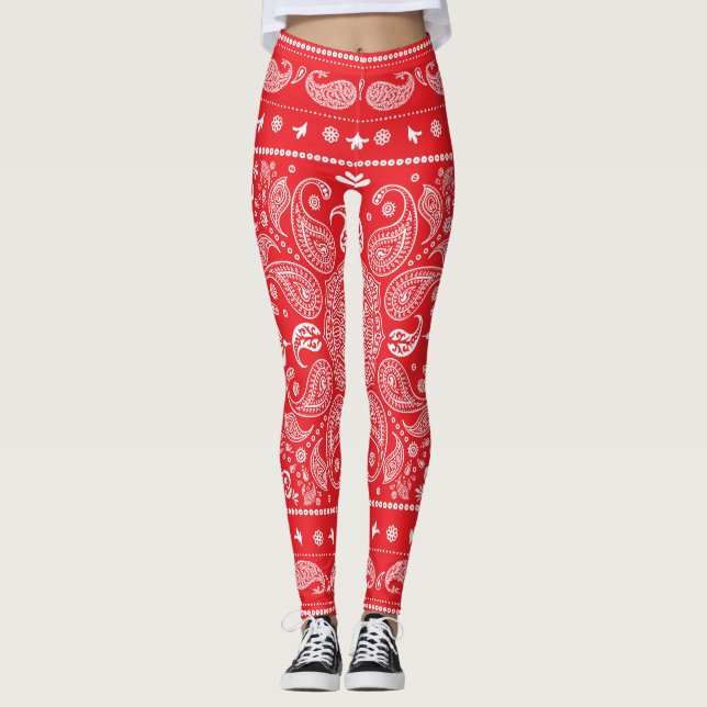 Leggings de Paisley Design-1 (Frente)